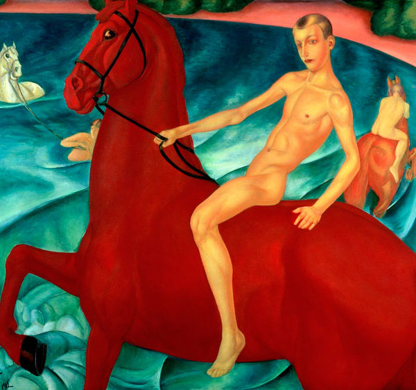Кузьма Петров-Водкин, "Купание красного коня", 1912 год