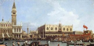 Canaletto_Return_of_the_Bucentoro_to_the_Molo_on_Ascension_Day,_1732._Royal_Collection._Windsor.