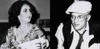 Elizabeth Taylor and David Hockney