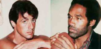 Sylvester Stallone and OJ Simpson