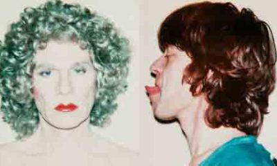 Warhol's 'self-portrait in drag' and Mick Jagger