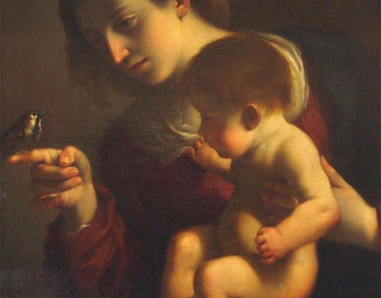 Гверчино. Мадонна с Младенцем , 1615-1616