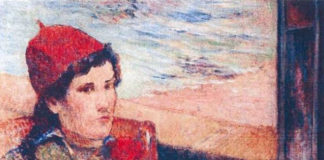 Жінка перед відчиненим вікном. Поль Ґоген