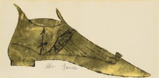 Энди Уорхол. Shoe (Alex Guinness), 1956-1957