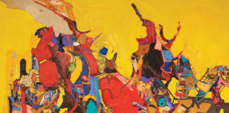 Ali Smith, Half-Life, 2007. Oil on canvas, 84 x 130 inches