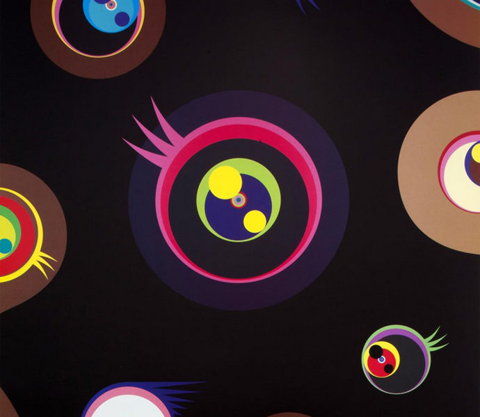 Takashi Murakami. Jellyfish Eyes Black