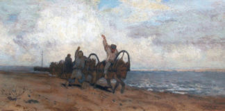 І. Левітан. Бурлаки