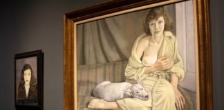 Люсьен Фрейд. Girl in a dark jacket и Girl with a White Dog