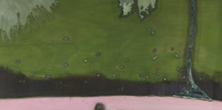 Figure by a Pool