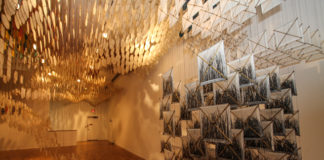 MOCA Members' Opening For Jacob Hashimoto's Gas Giant At MOCA Pacific Design Center