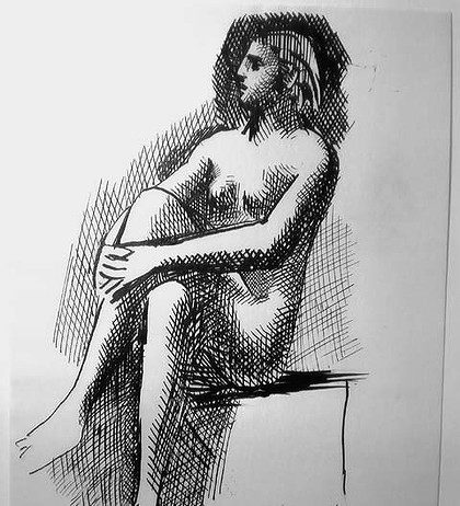 Пабло Пикассо. Рисунок женщины