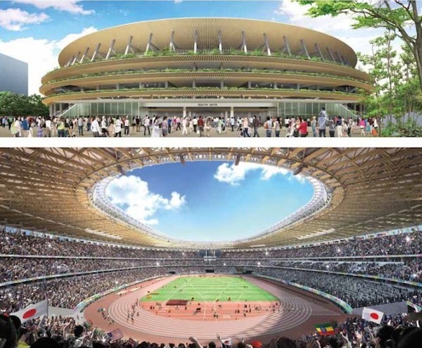Новый проект стадиона в Токио от Кенго Кума