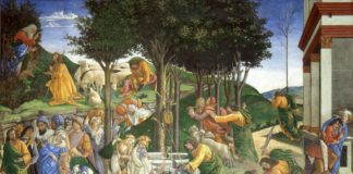 Sandro Botticelli, Trials of Moses. Courtesy of the Vatican Museums.