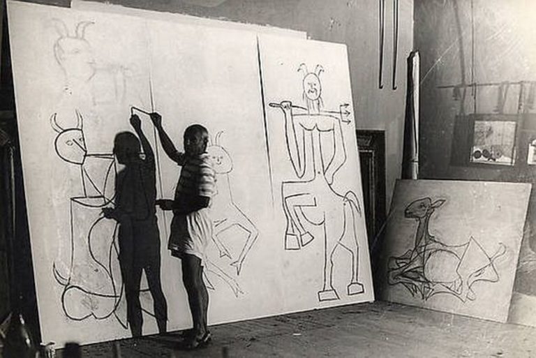 picasso in studio