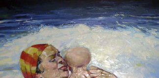 Мадонна с Ланжерона, 2011 холст, масло, 70 х 80 см, художник Антон Гржибовский