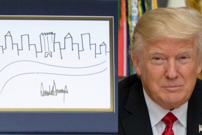 Рисунок Дональда Трампа продали на аукционе за $ 29 184
