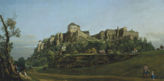 Бернардо Беллотто «Крепость Кенигштайна с севера» (1756-58)