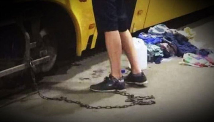 В Польше украинского любителя граффити посадили на цепь