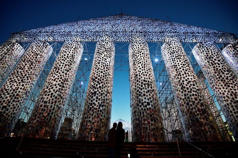 Marta Minujín, The Parthenon of Books (2017)