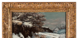 Гюстав Курбе. Effet de Neige (1866-1868). Фото