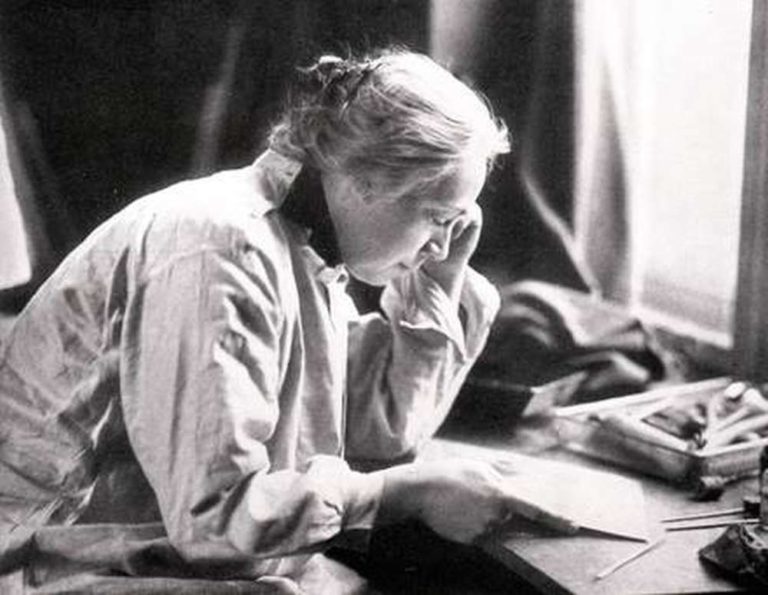 Кете Кольвиц (1910). Фото Hänse Herrmann, Kollwitz Estate