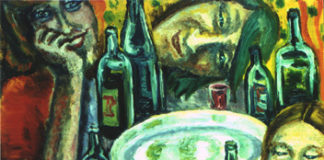 40.О.Голуб.Розмова на кухні.П.,о.,50х70, 1977