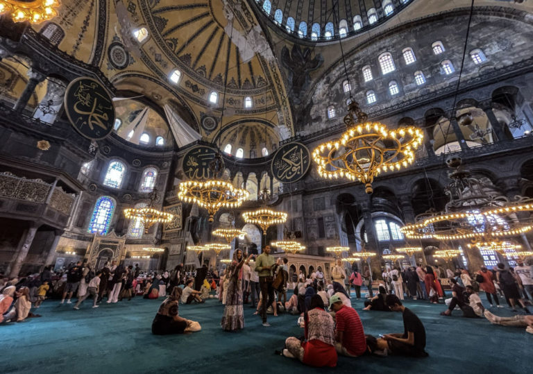 Hagia Sophia Grand Mosque hosted more than 6.5 million visitors in the second year of its opening for worship